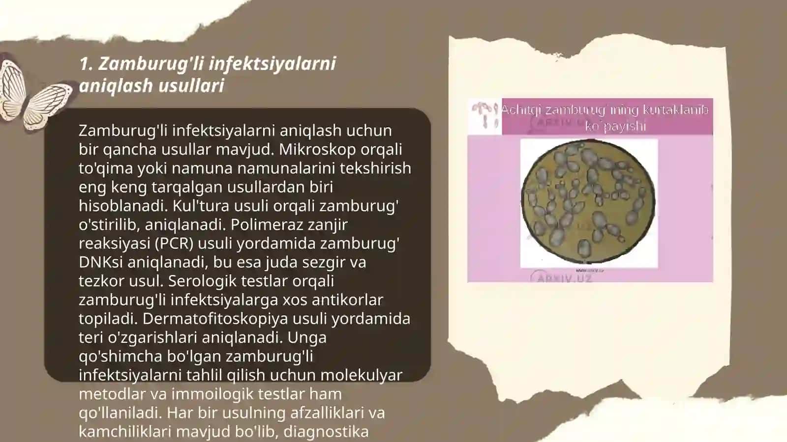 Zamburug'li infektsiyalarni aniqlash usullari 3