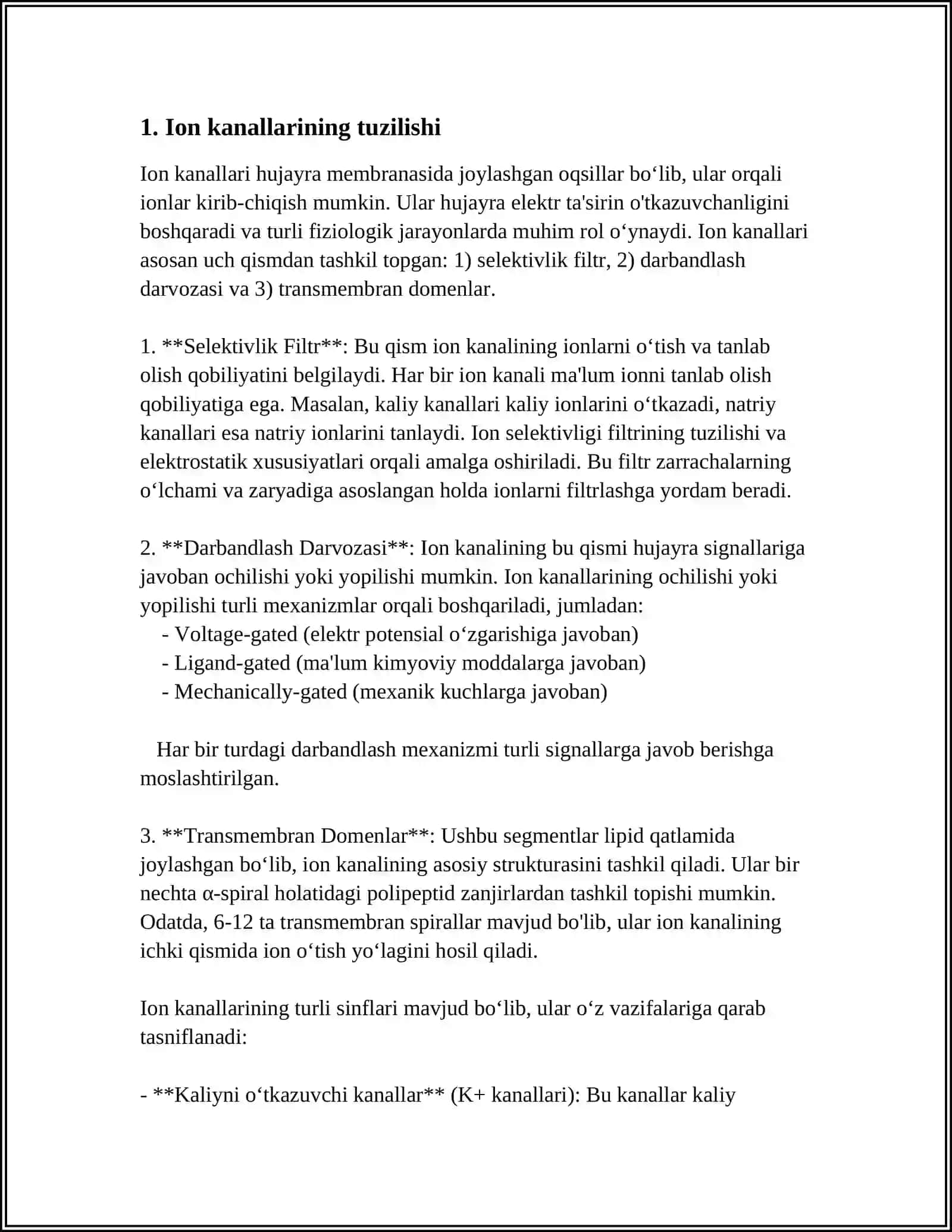 ION KANALLARI IYANA FORLAR VA KANALA FORMERLAR ASOSIDA TASVIRLANISHI 3