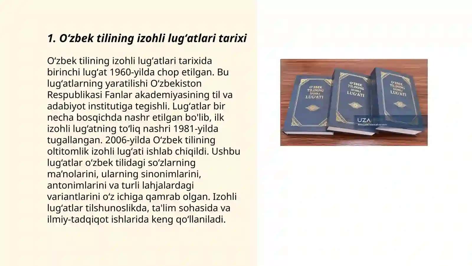 Oʻzbek tilining izohli lugʻatlari 3
