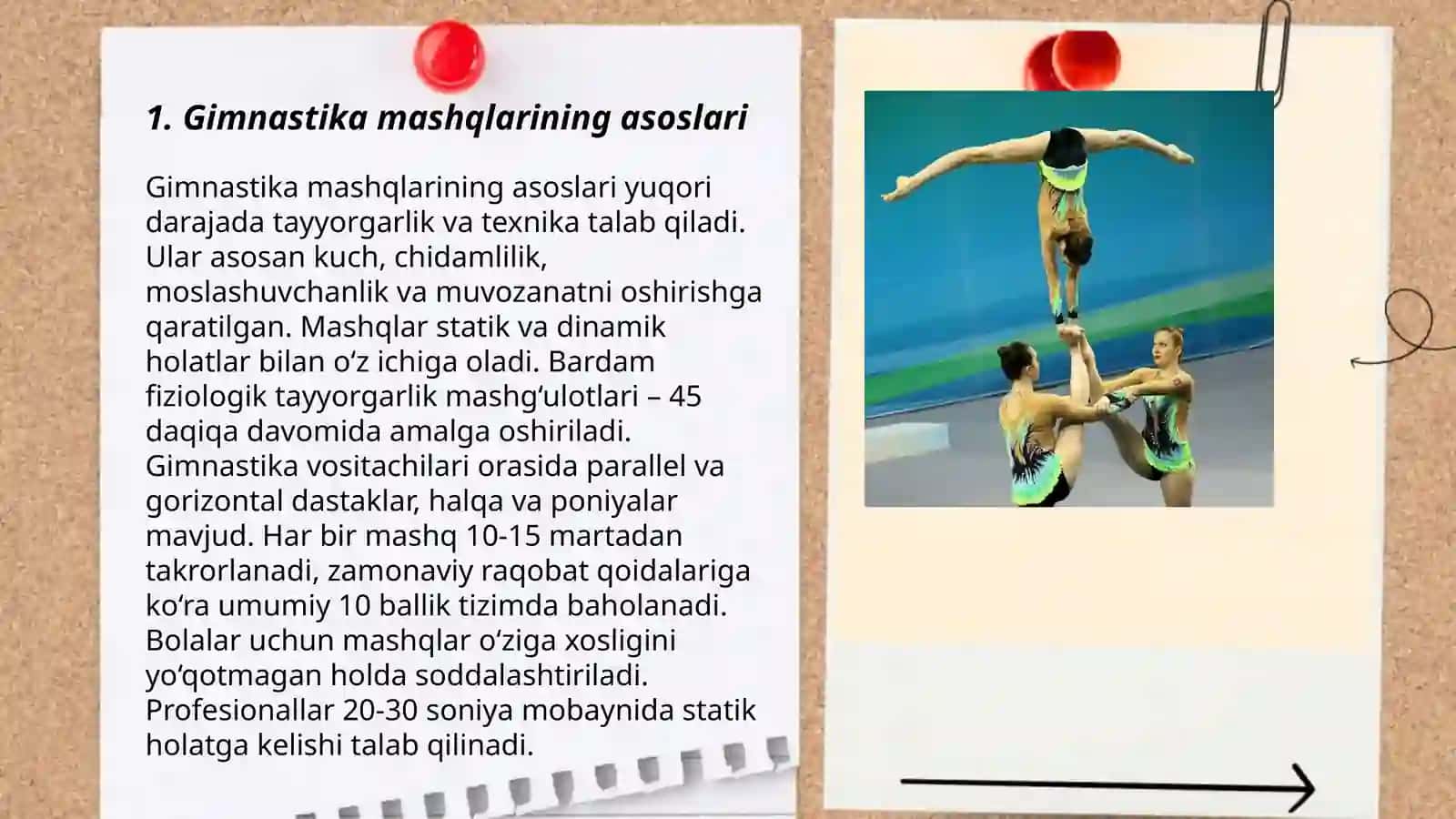 Gimnastika va akrobatika mashqlari 3