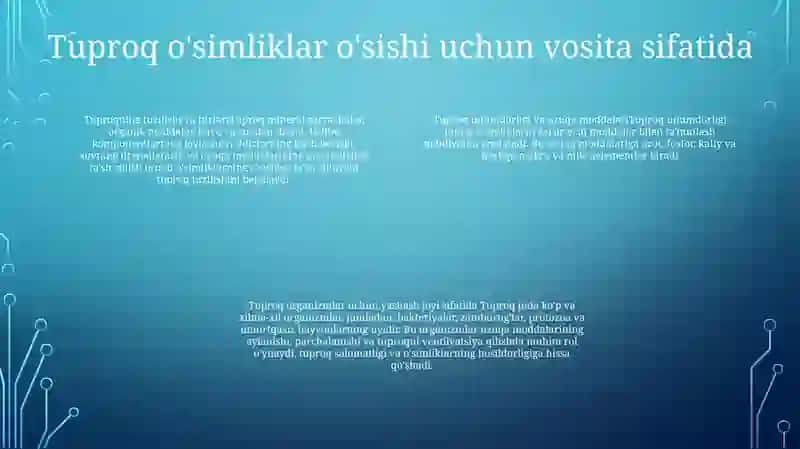 Tabiat Va Jamiyat Hayotida Tuproqning Ahamiyati 3