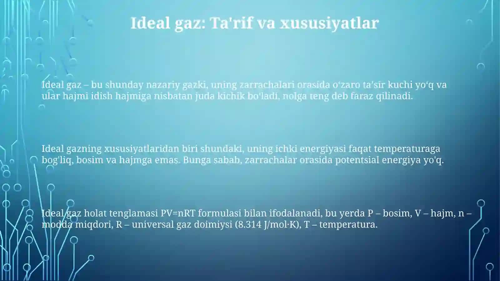 Ideal gaz 3