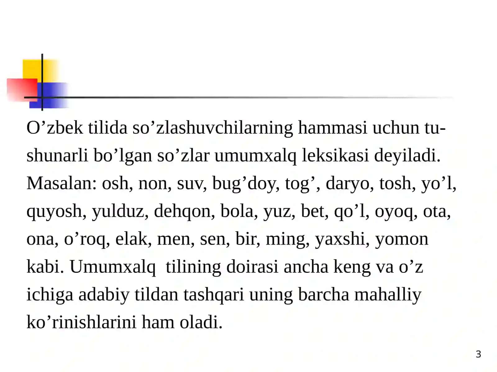 Umumxalq leksikasi 3