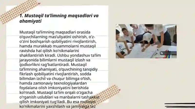 Xalqaro taʼlim dasturlarida mustaqil taʼlimning ahamiyati 3