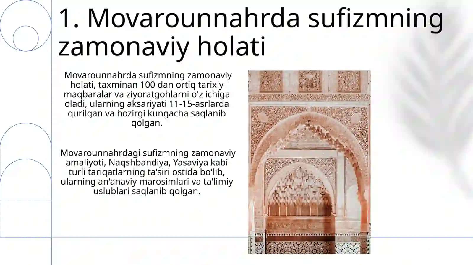 Movarounnahrda sufiylik tasavvufining tarqalishi 3