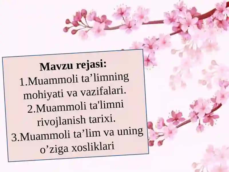 Muammoli ta'lim-rivojlanuvchi ta'lim texnologiyasi 3