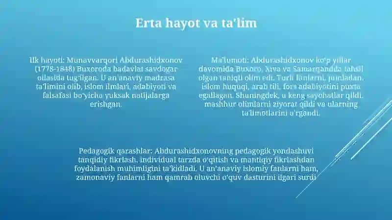 Munavvarqori Abdurashidxonovning Pedagogik Qarashlari 3