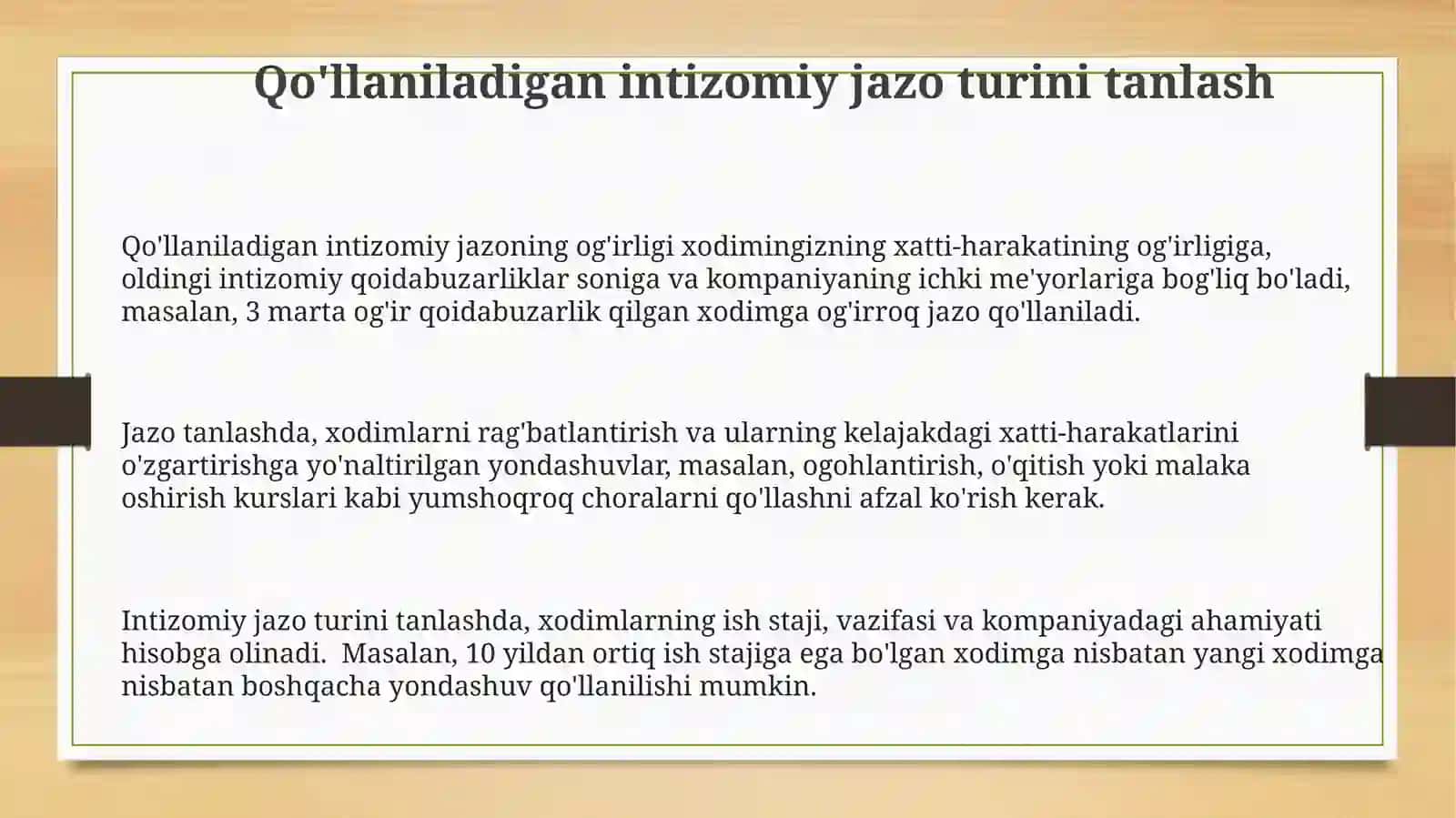 Intizomiy jazolarni qo'llash tartibi 3