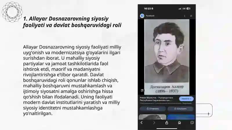 Allayar Dosnazarov jámiyetlik hám mámleketlik isker 3