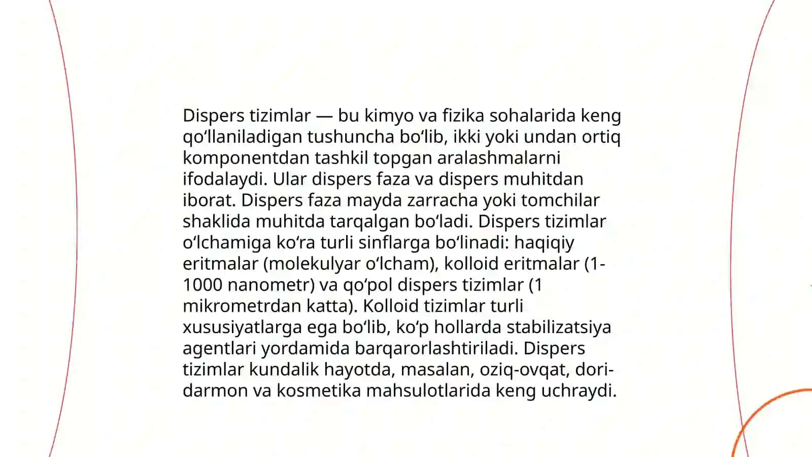 Dag'al-dispers sistemalarning hossalari va ularni tibbiyot va farmakologiyada ishlatilishi 3