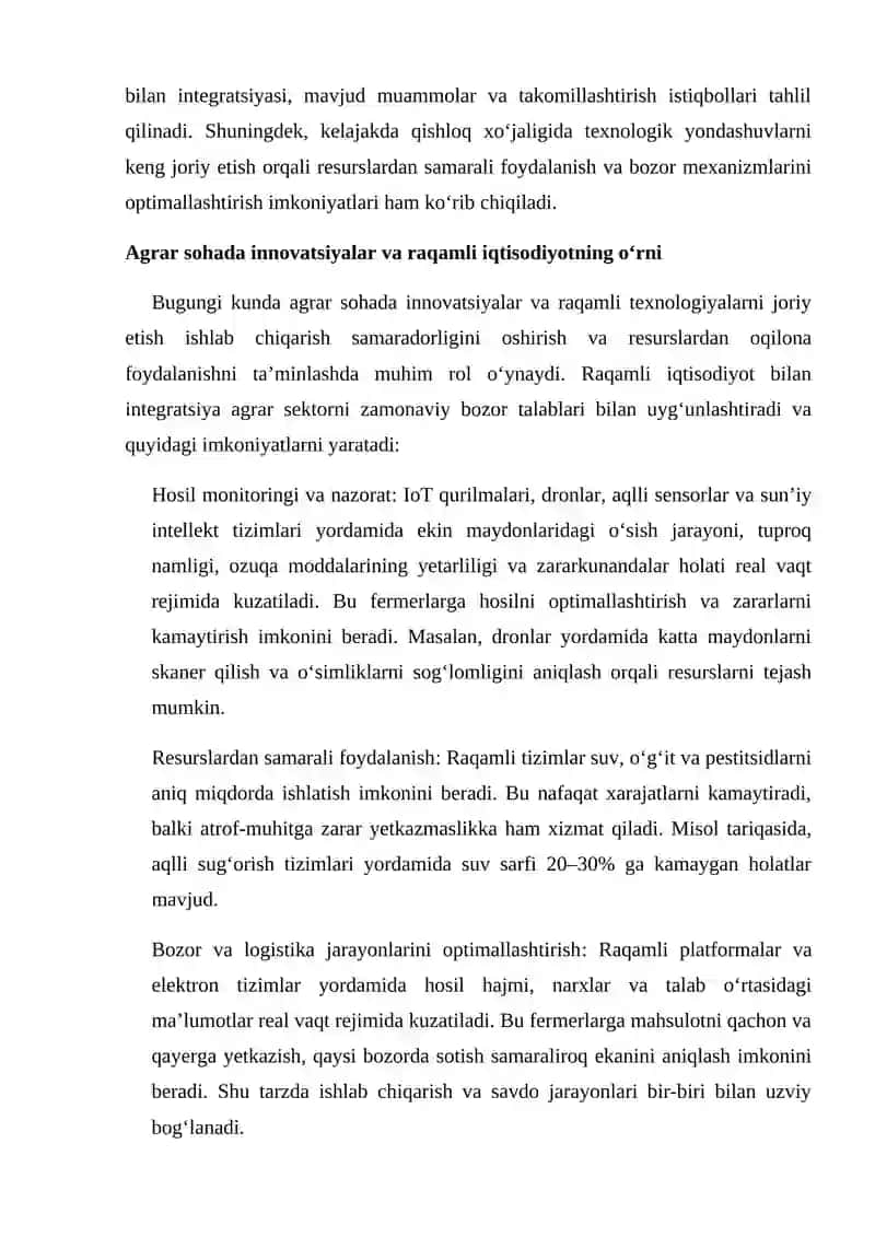 Agrar munosabatlarni takomillashtirish istiqbollari 3