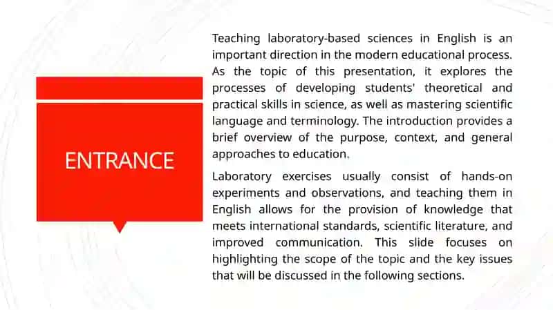 Teaching Laboratory-Based Subjects in English 3