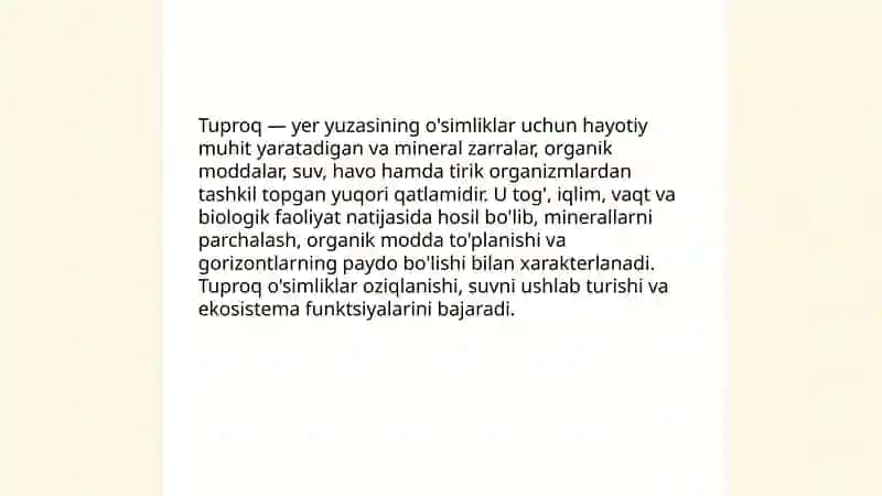 Tuproq va uning tabiiy xususiyatlari 3