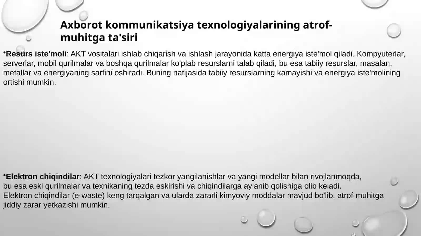 Axborot kommunikatsiya texnologiyalari (AKT) 3