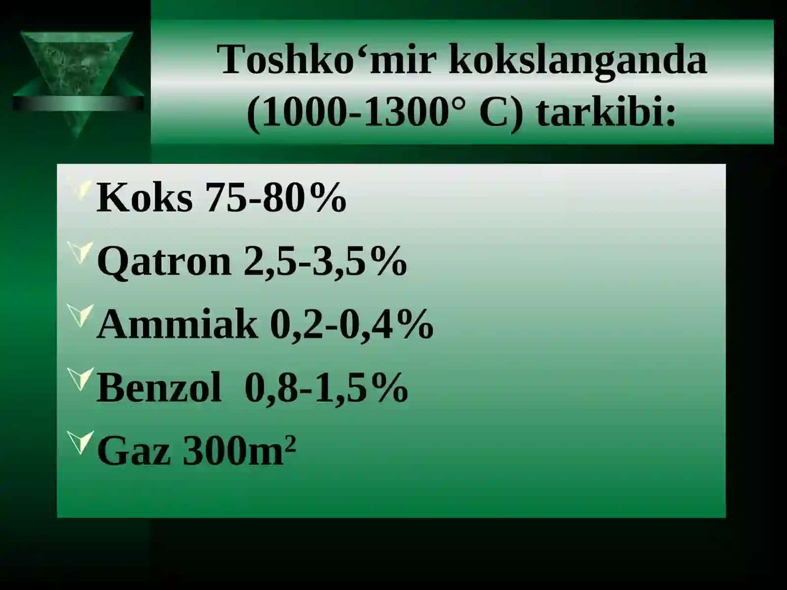 MAVZU: AROMATIK UGLEVODORODLAR BENZOL VA UNING GOMOLOGLARI 3