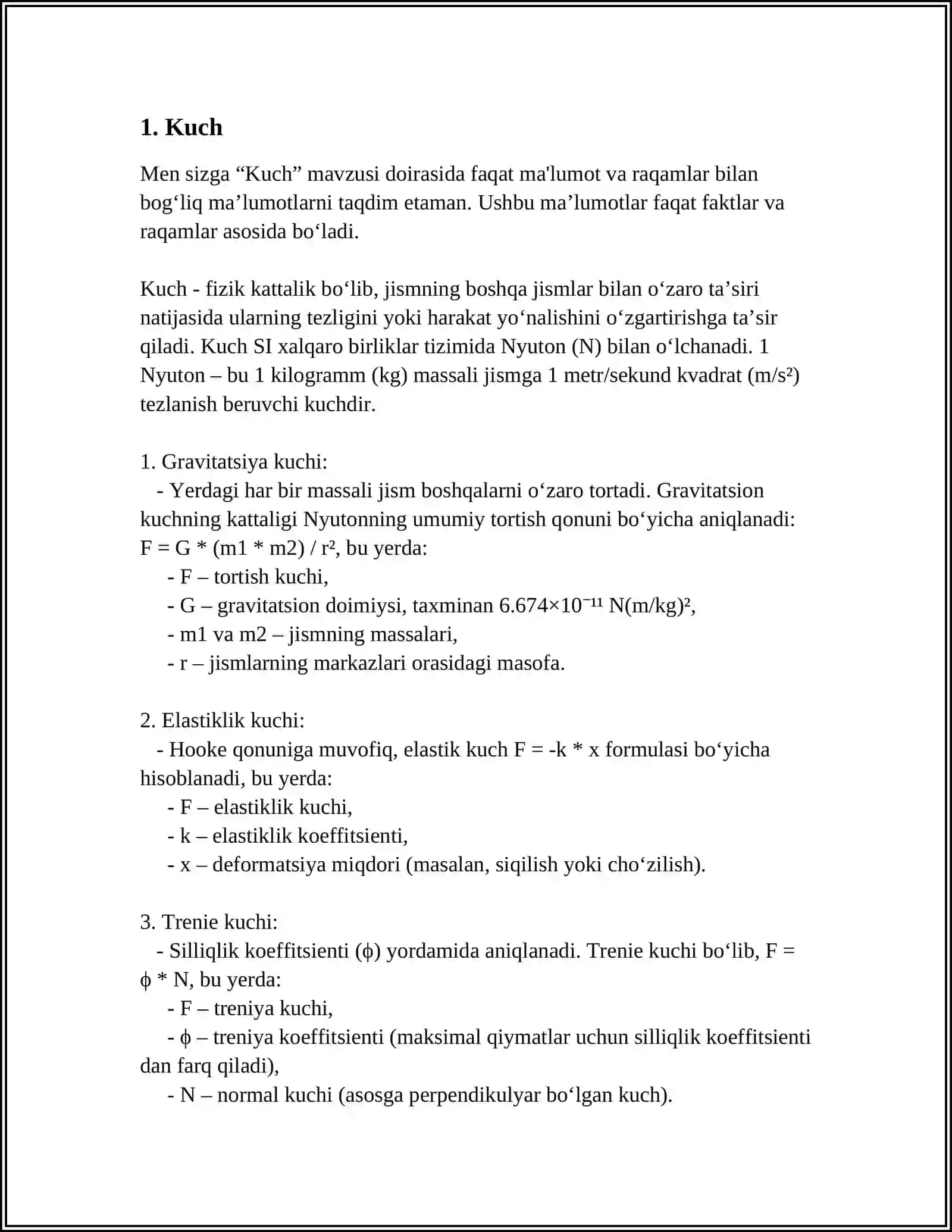 "MEXANIK JARAYONLARI" SO' ZIGA "KLASTER" METODINI QO' LLAB TARMOQLAB BERING 3