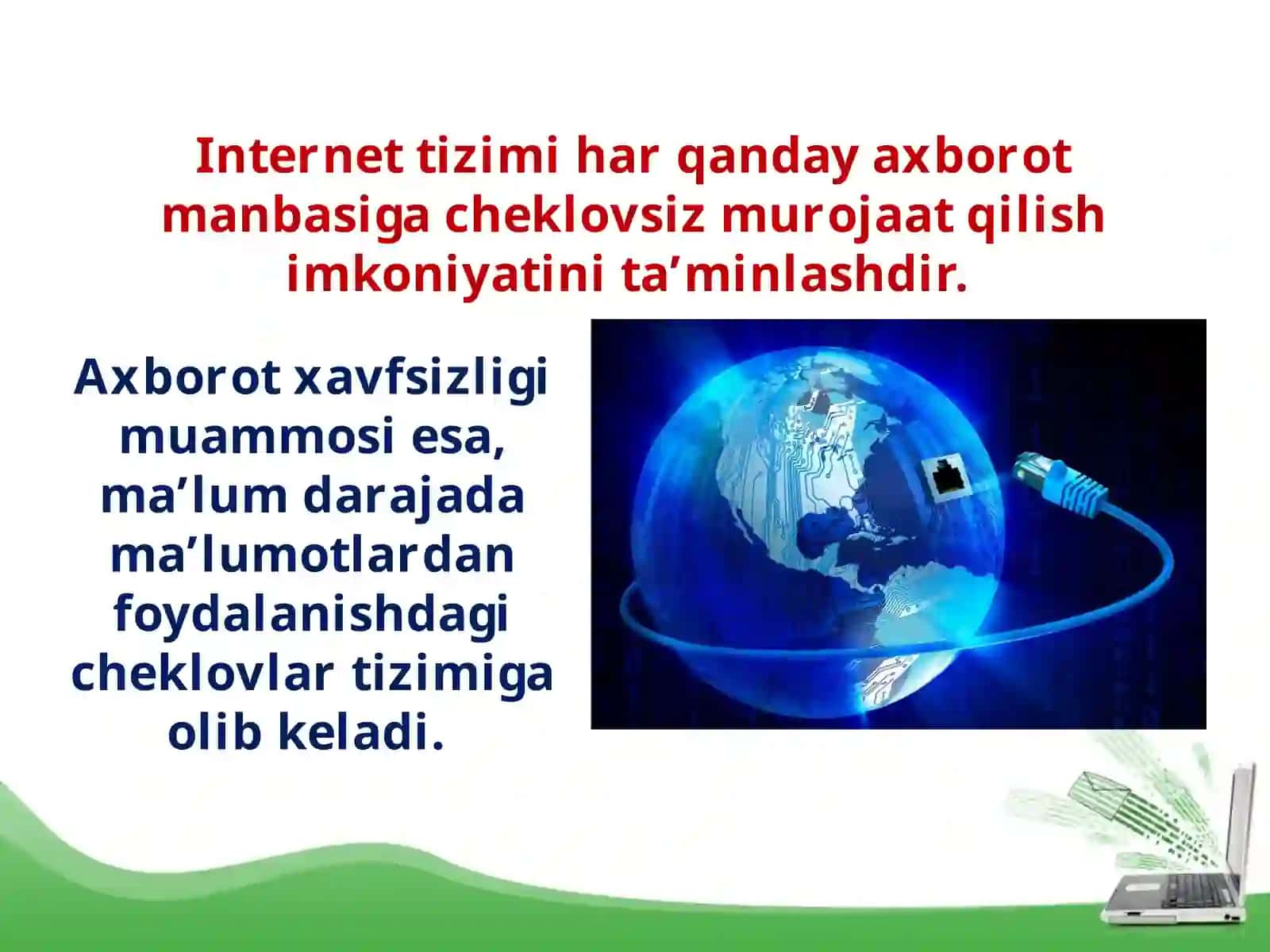 Internetdagi axborot manbalarining xavfsizligi muammolari 3
