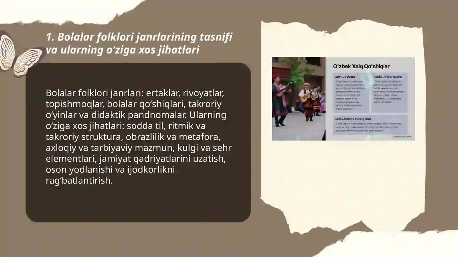 Bolalar folklori janrlari va ularning õziga xos jihatlari 3