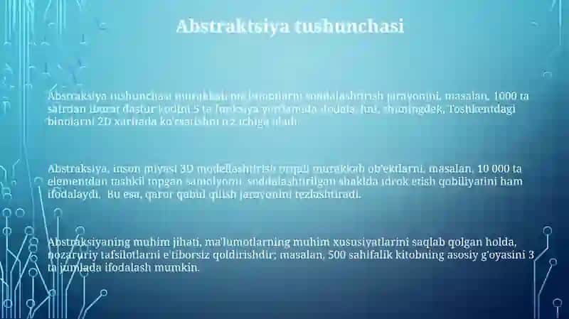 Abstraksiyatushunchasi 3