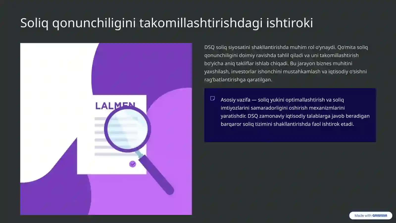 Soliq siyosatini amalga oshirishda Davlat soliq qo‘mitasining roli 3