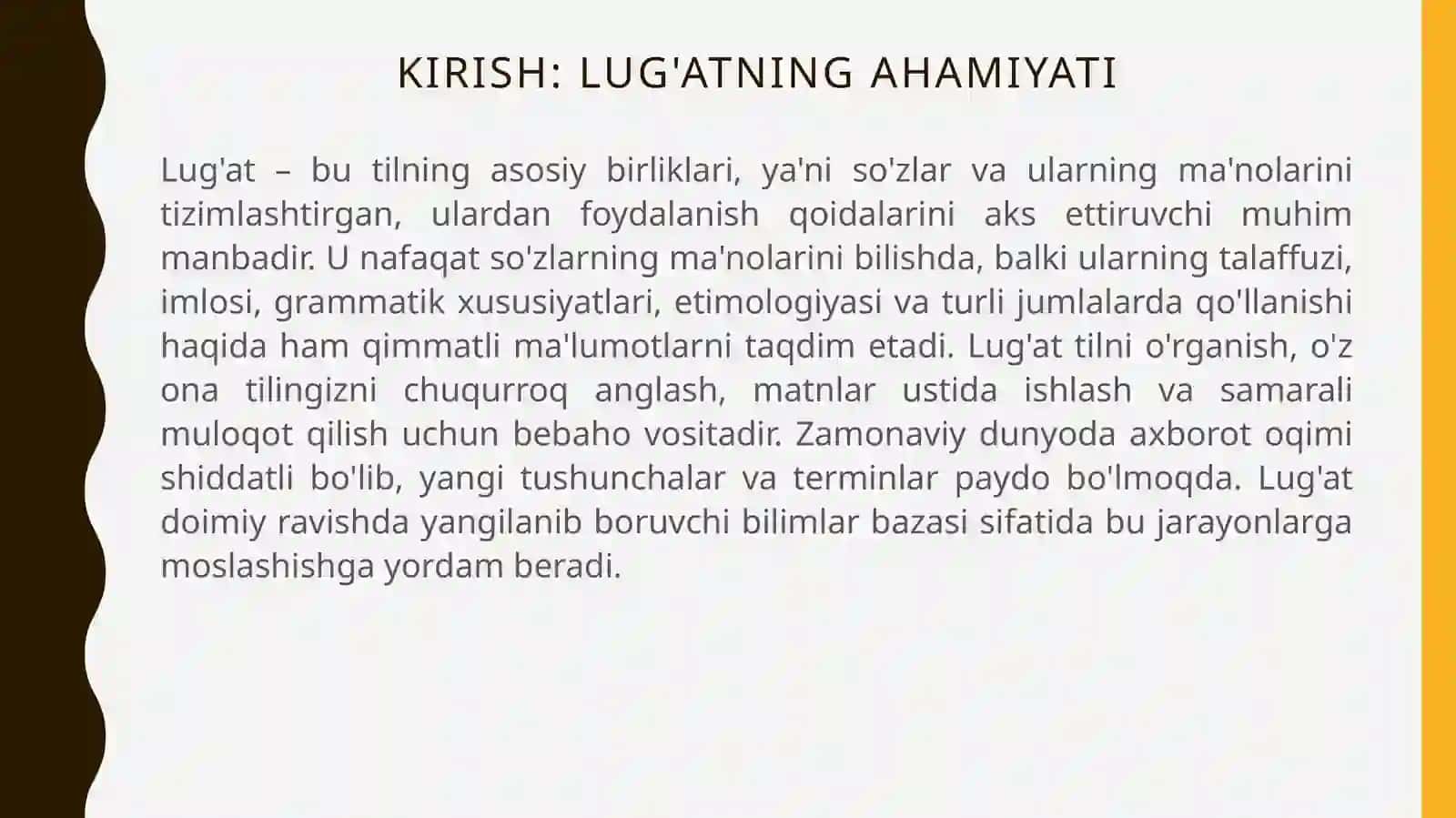 Luĝat ustida ishlash metodikasi 3