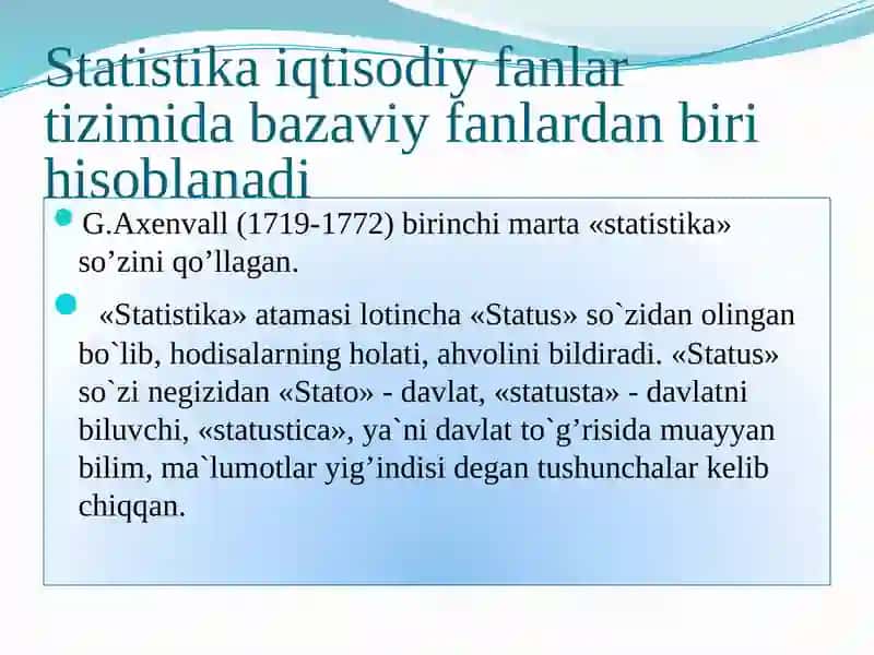 Statistika faniga kirish 3