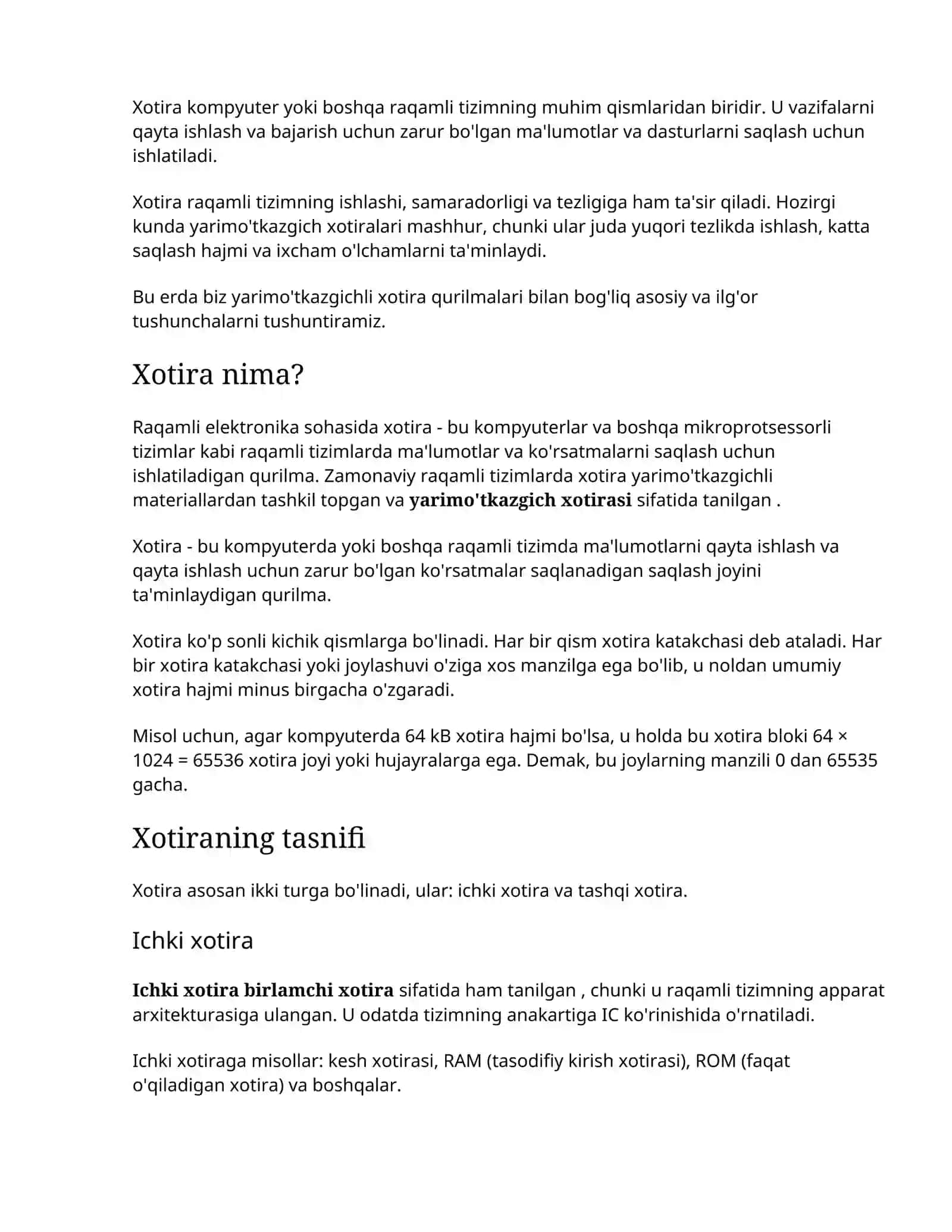 Kompyuterni tashkil qilishda qo‘llaniladigan standartlar 3