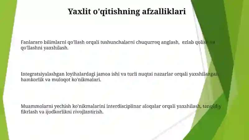 Boshlang'ich ta'limda integratsiyalashgan ta'lim 3