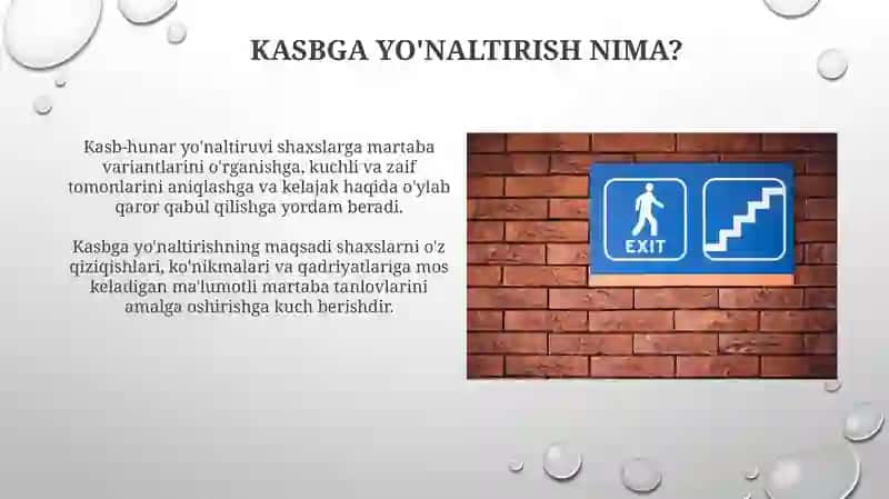 Kasb -hunarga yoʻnaltirish fanining maqsadi va vazifalar 3