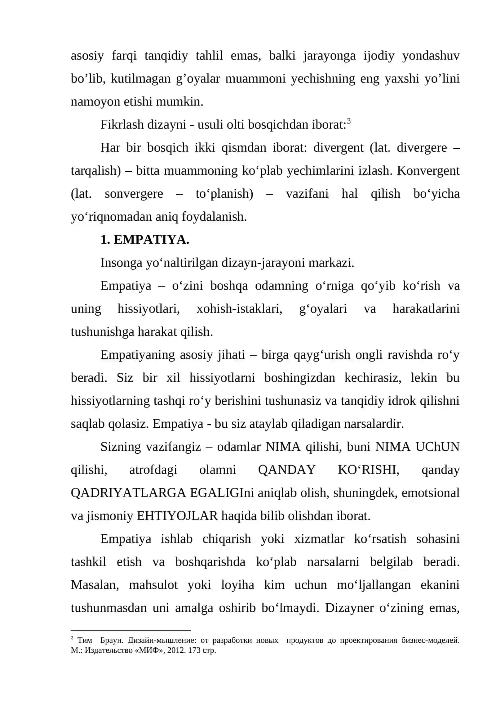 Fikrlash dizayni ("Design thinking") 3