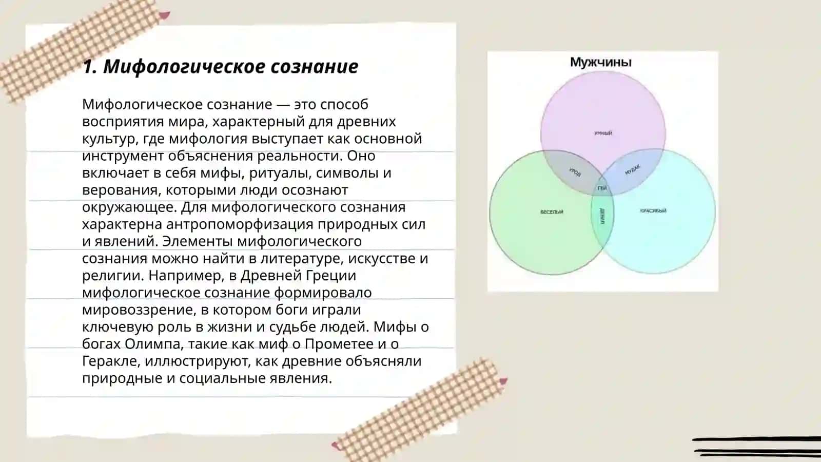 Образ мира в мифологическом мышлении 3