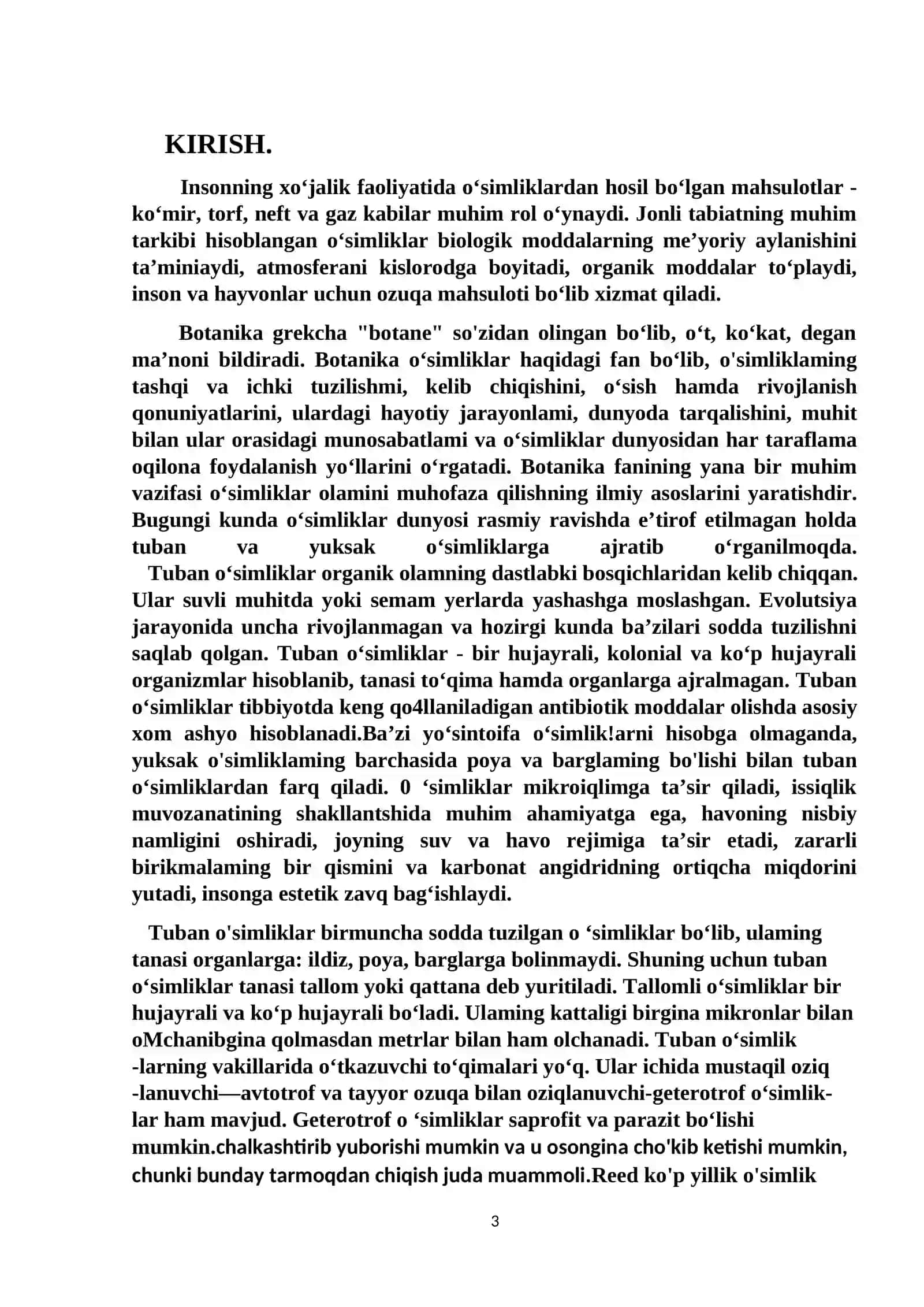 Turli ekalogik guruh oʻsimliklarida suv almashinuv xususiyatlari 3