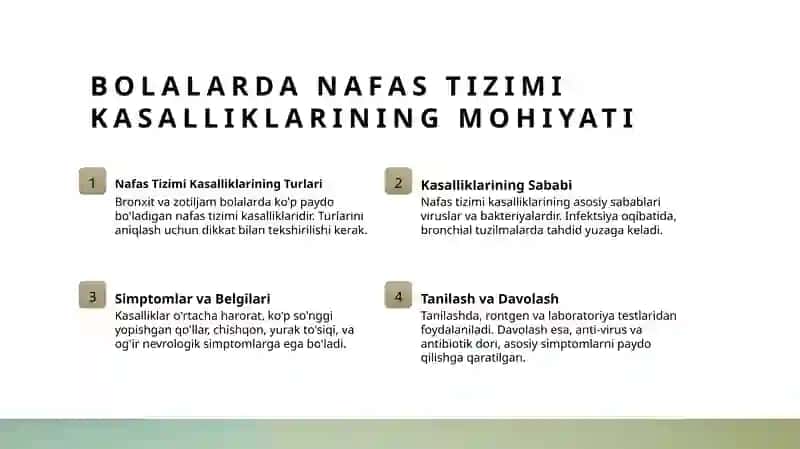 Bolalarda nafas tizimi kasalliklarini differensial diagnostikasi (bronxitlar va zotiljam) 3