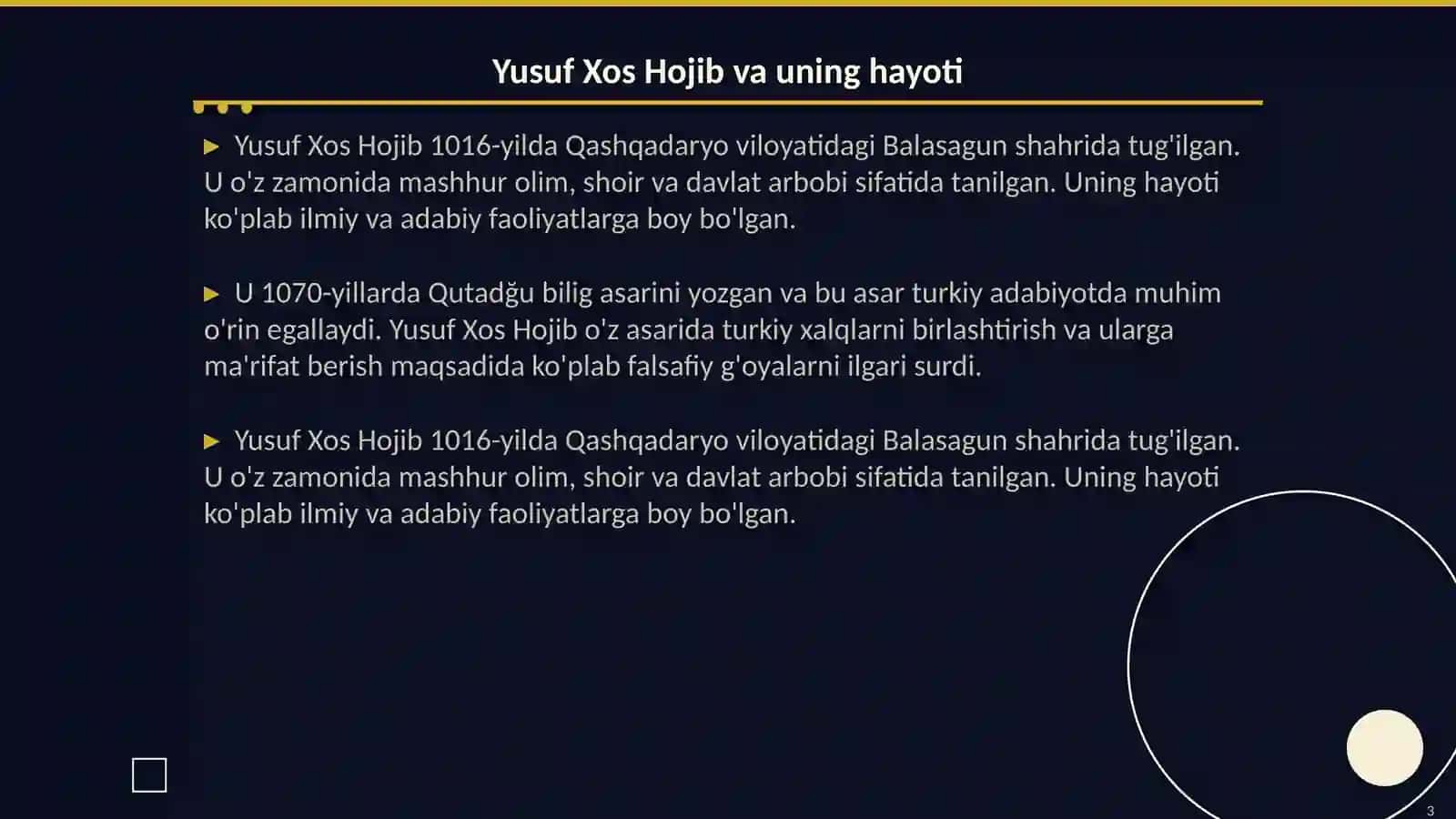 Qutadğu bilig 3