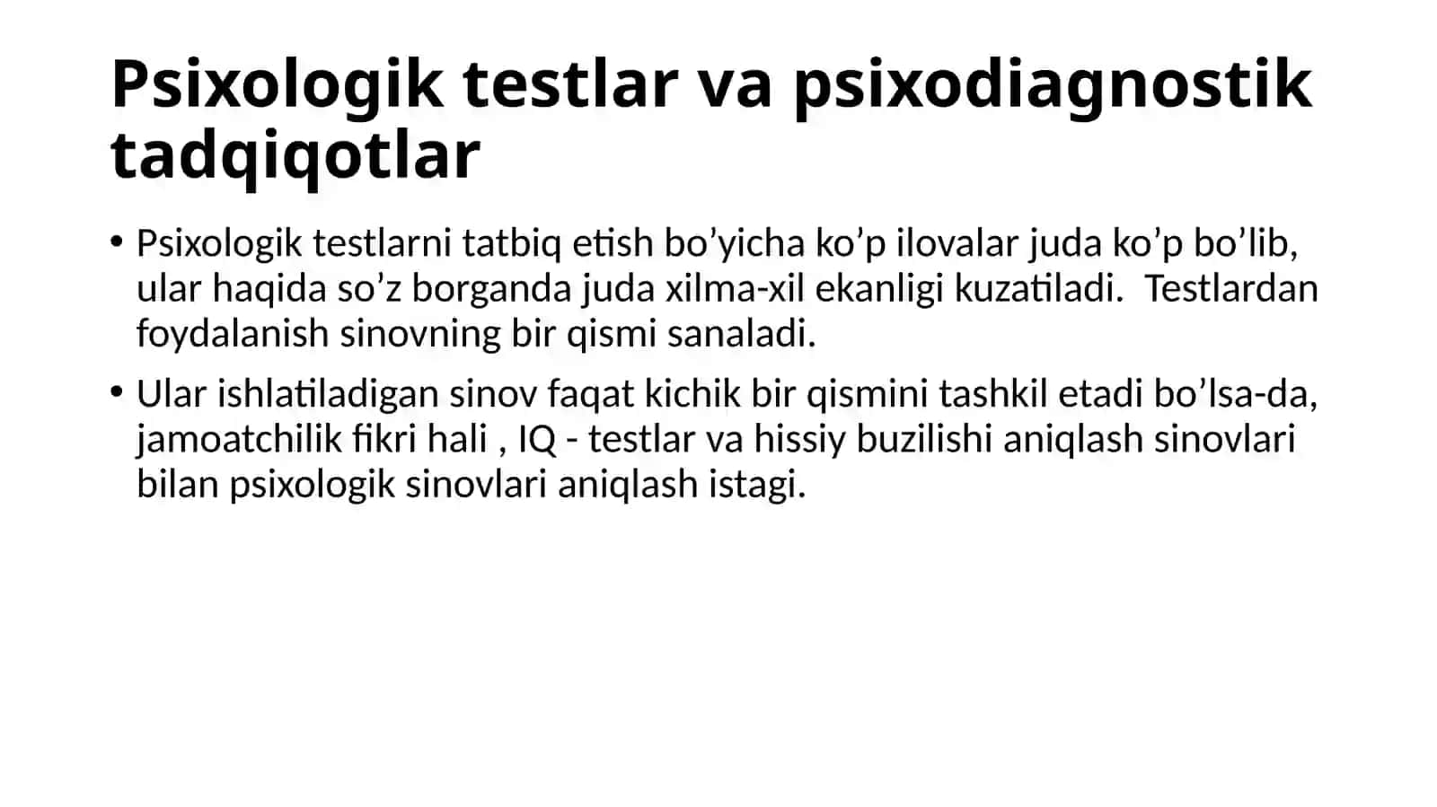 Psixologikdiagostikaning tamoyillari va unga yondashuvlar 3