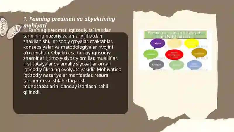 Iqtisodi taʼlimotlar tarixi fanining predmeti 3