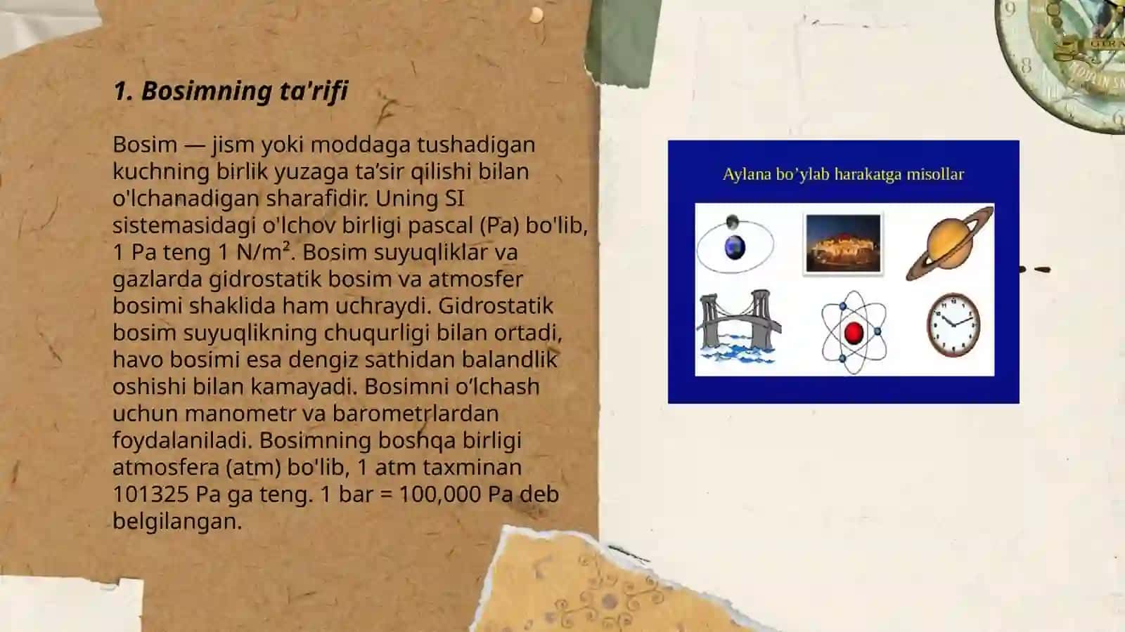Bosim ba uning birliklari 3