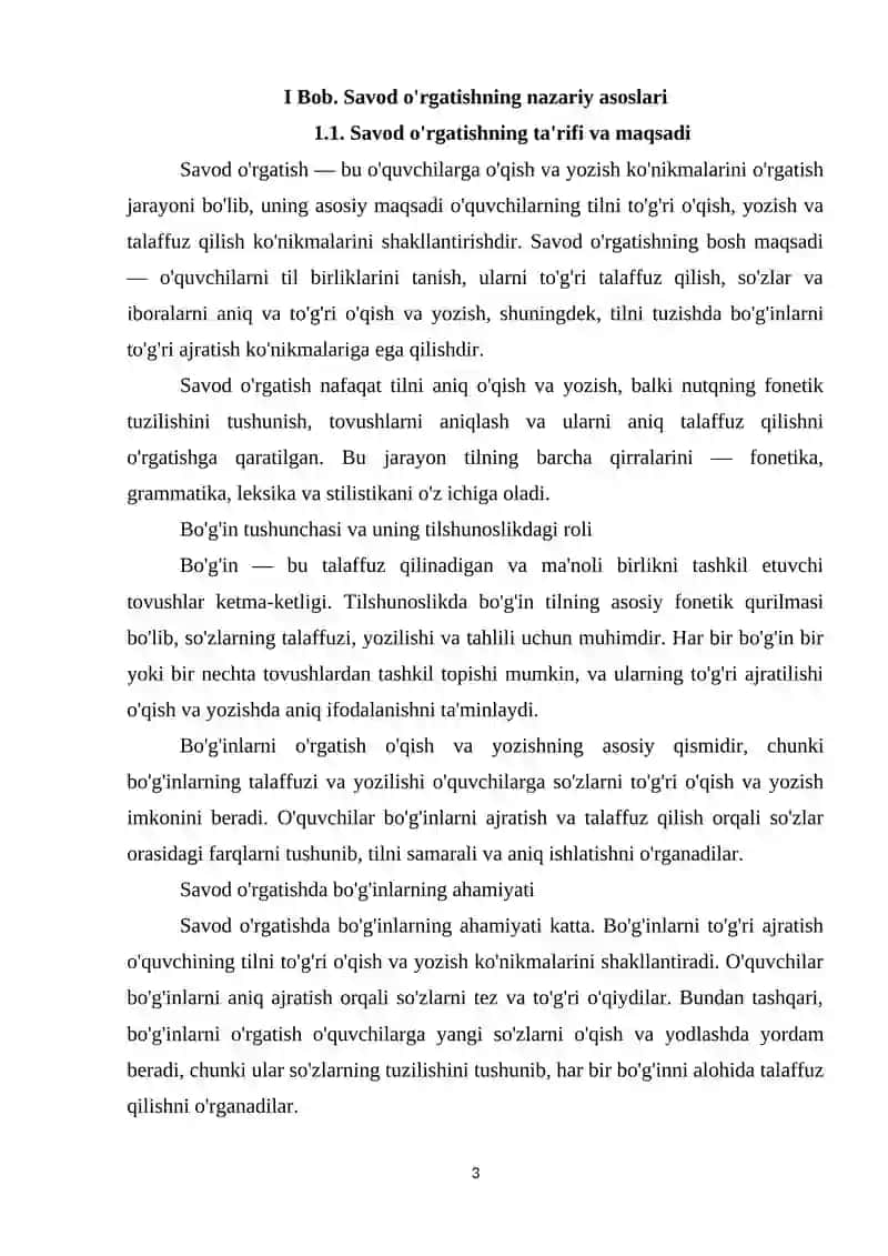 Savod o'rgatish davrida bo'g'in ustida ishlash 3