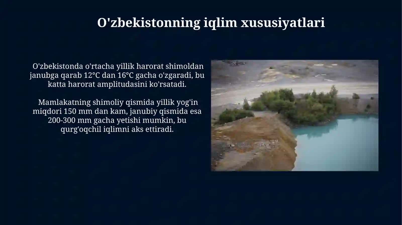 O’zbekistonning iqlimiy resurslari 3