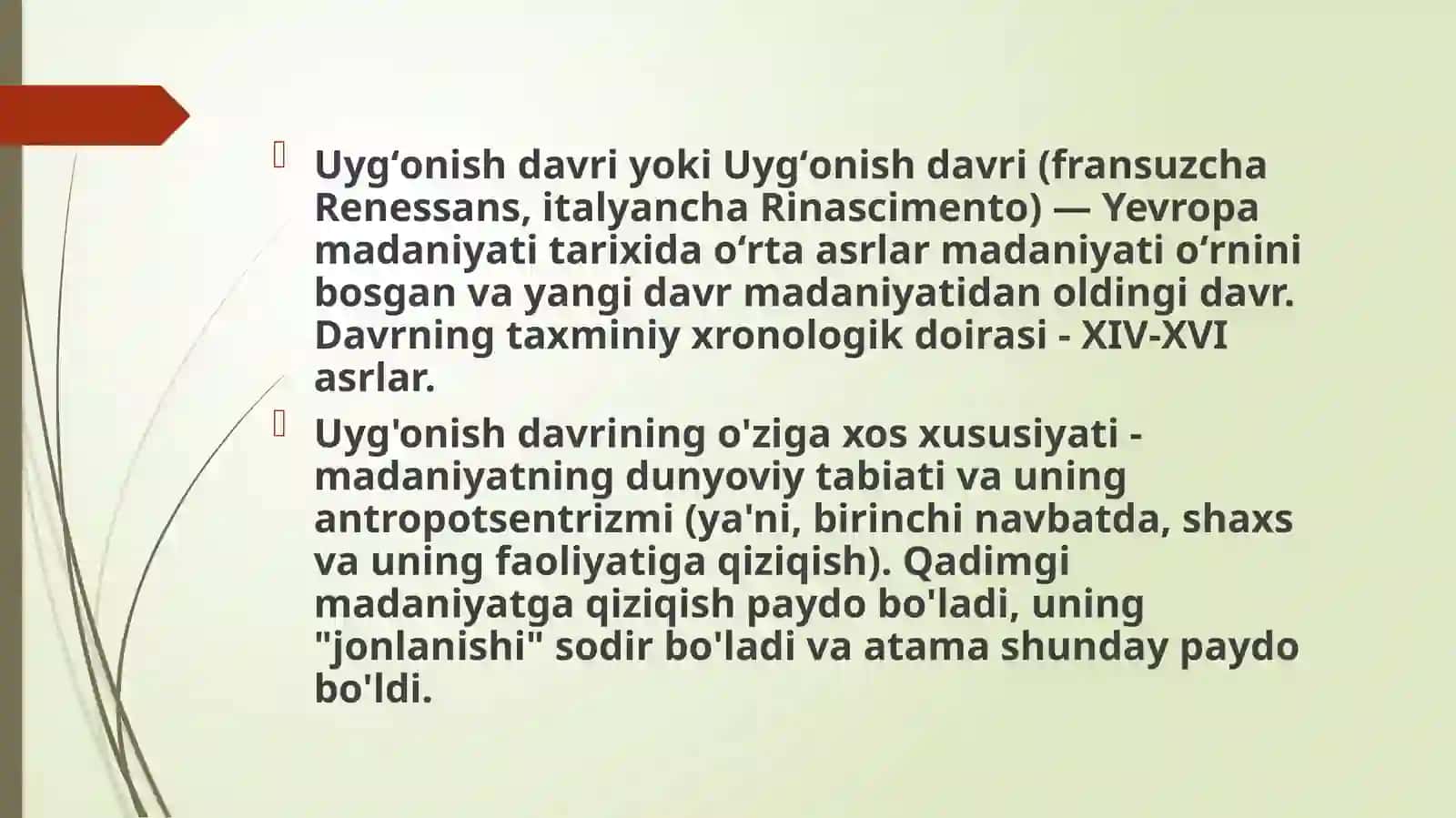 GʻARBIYYEVROPADAUYGʻONISHDAVR.XIV-XVI ASRLAR YEVROPADA ILMIY BILIMLAR RIVOJIDA YANGI DAVR 3