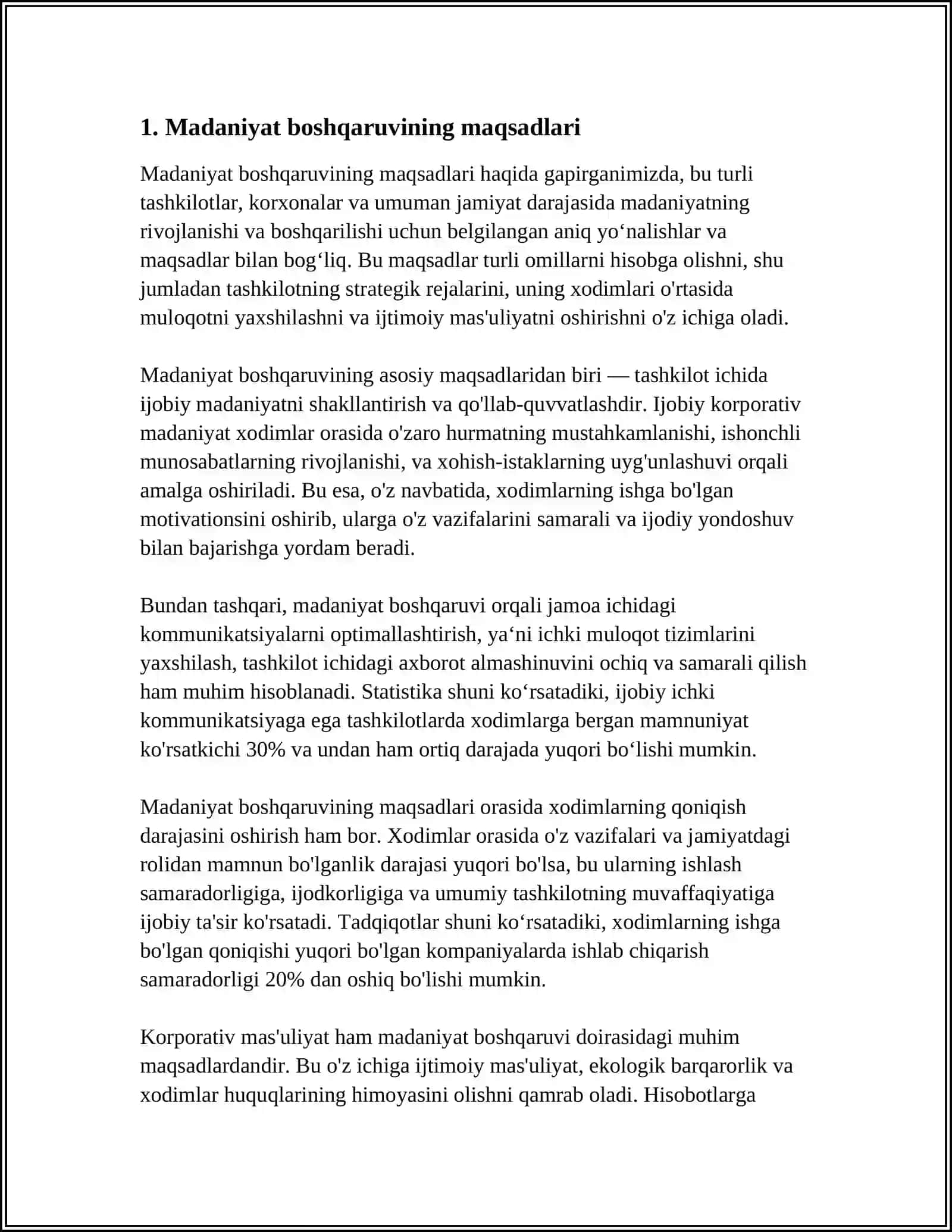 MADANIYAT VA SANʼAT BOSHQARUVINING OʻZIGA XOS XUSUSIYATLARI 3