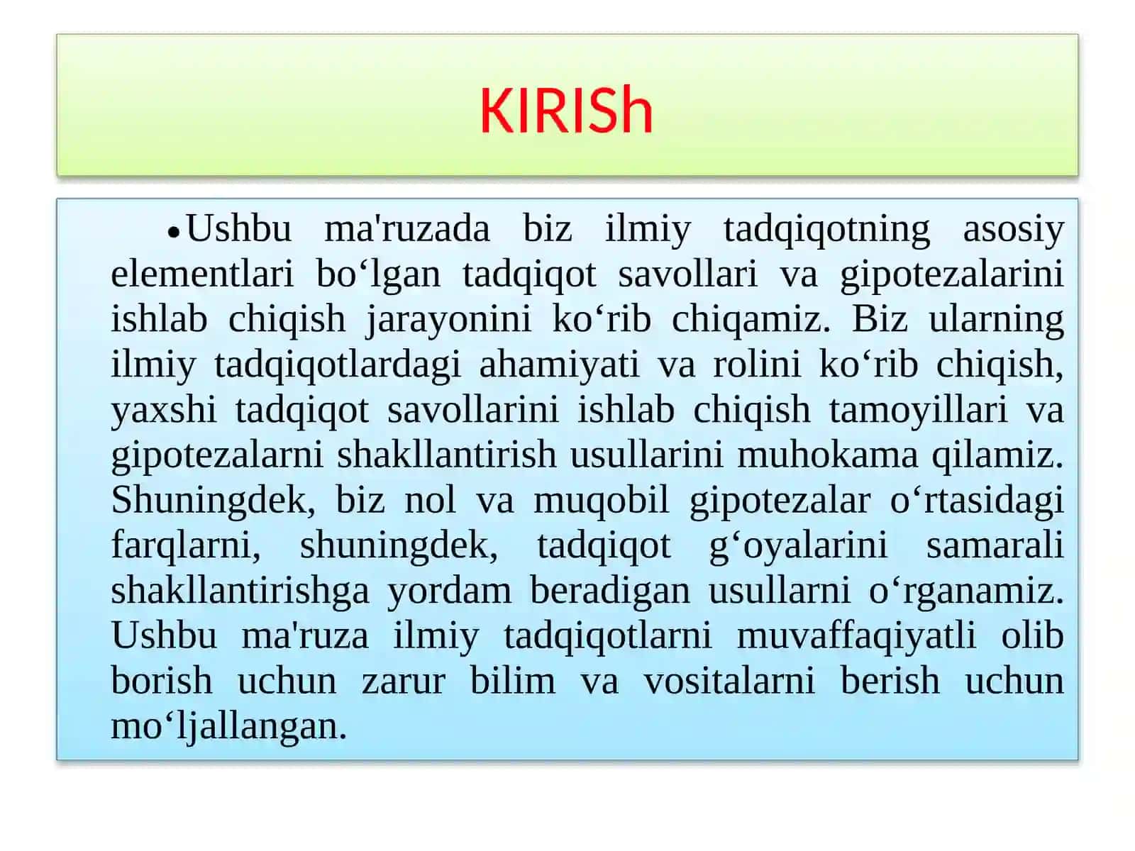 Tadqiqot savollari va gipotezalarini shakllantirish 3