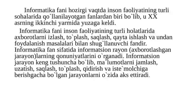 Informatika fanining metodikasi 3