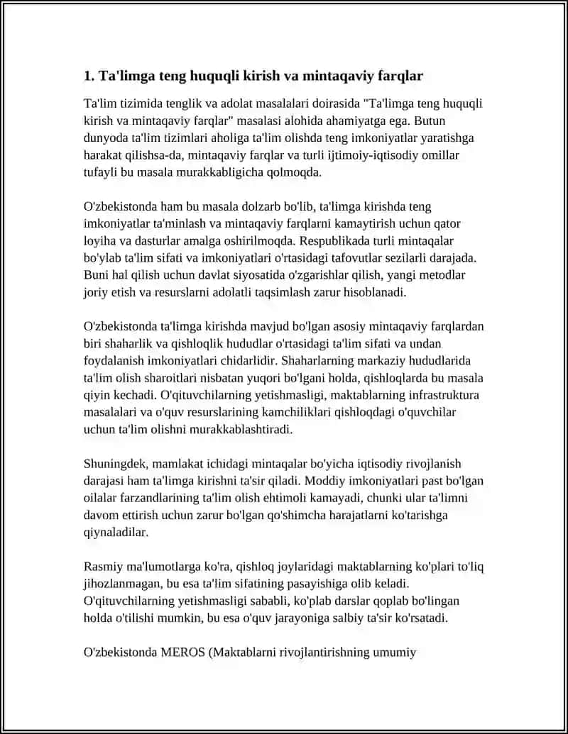 TA’LIM TIZIMIDA TENGLIK VA ADOLAT MASALALARI 3