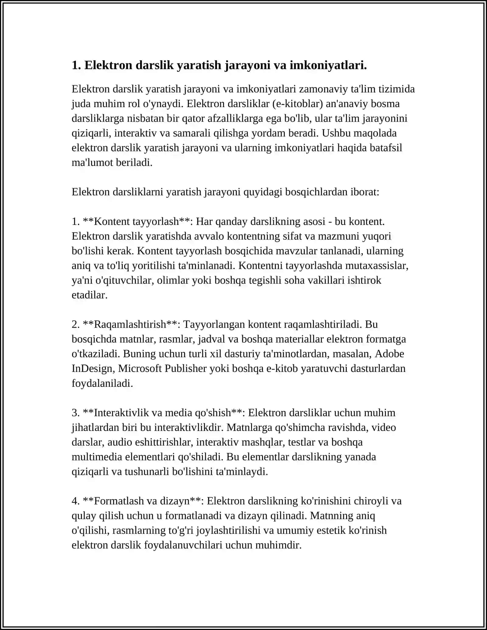 ELEKTRON DARSLIKLAR YARATISHDA QO‘LLANILADIGAN DASTURLARNING IMKONIYATLARI 3