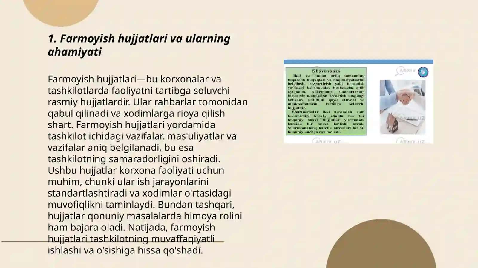 Farmoyish hujjatlari 3