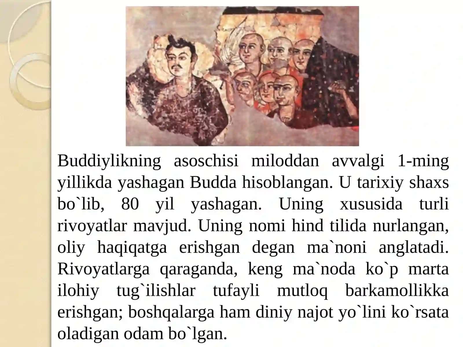 Buddizm dini tarixi va asosiy g‘oayalari 3