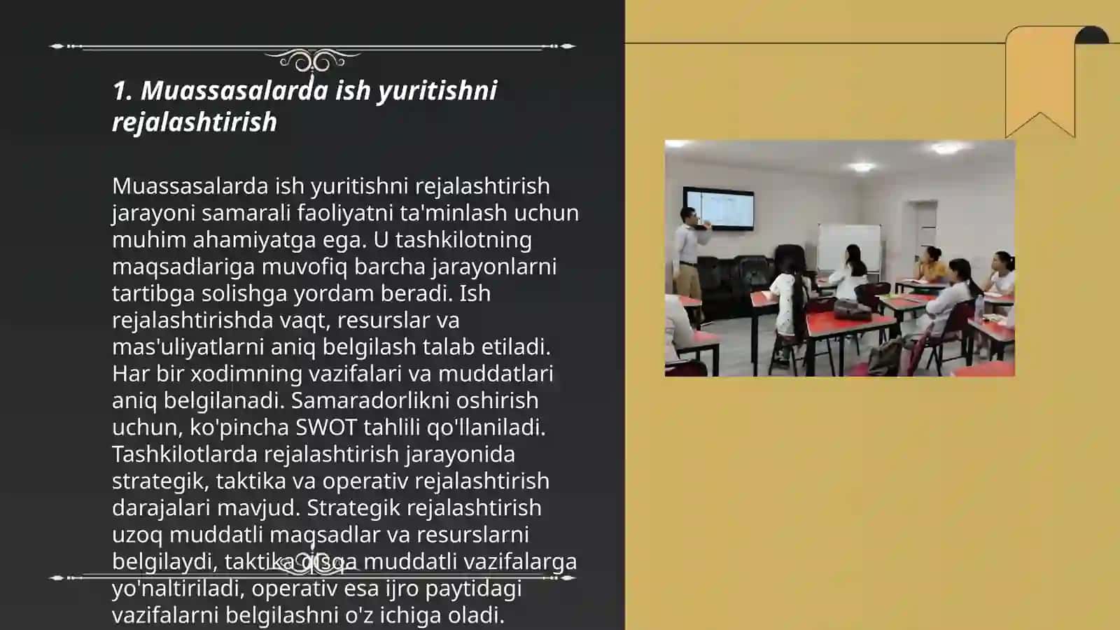 Muassasalarda ish yuritishni tashkil etish texnologiyalar 3