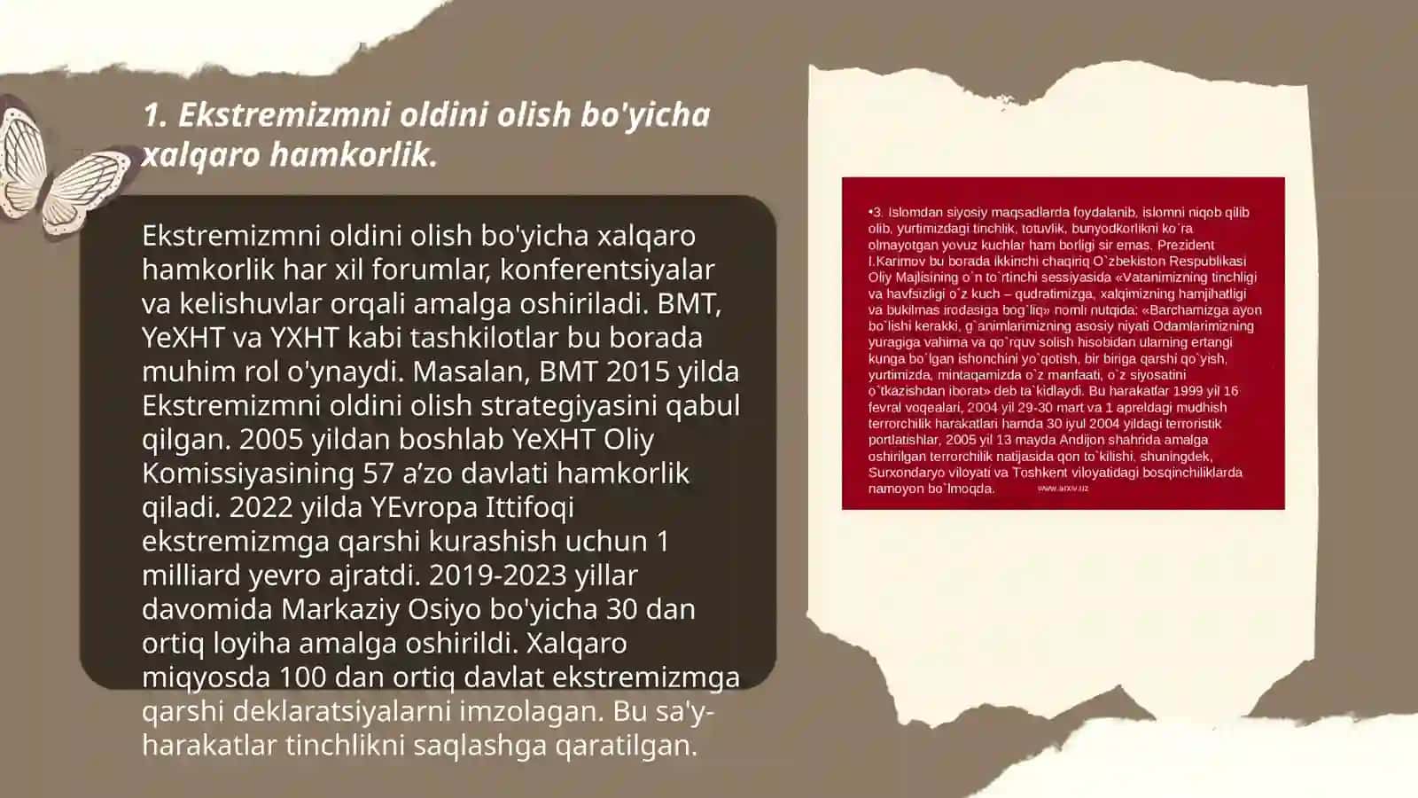 Dunyo hamjamiyatining ekstremizm va terrorizmga qarshi tajribasi 3