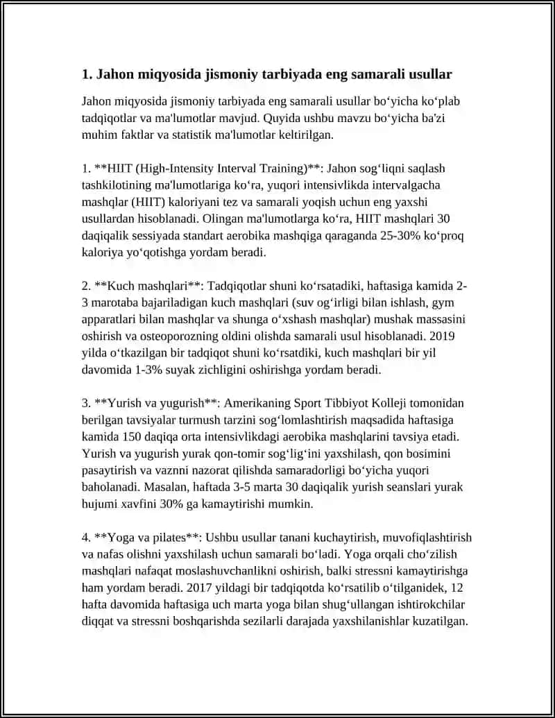 Jismoniy Tarbiyada Eng Yaxshi Amaliyotlar: Xalqaro Tajribalar 3